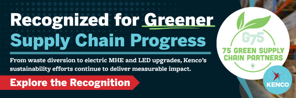 Kenco recognized as a 2026 Inbound Logistics G75 Green Supply Chain Partner for waste diversion, fleet electrification, LED upgrades and lower carbon intensity.