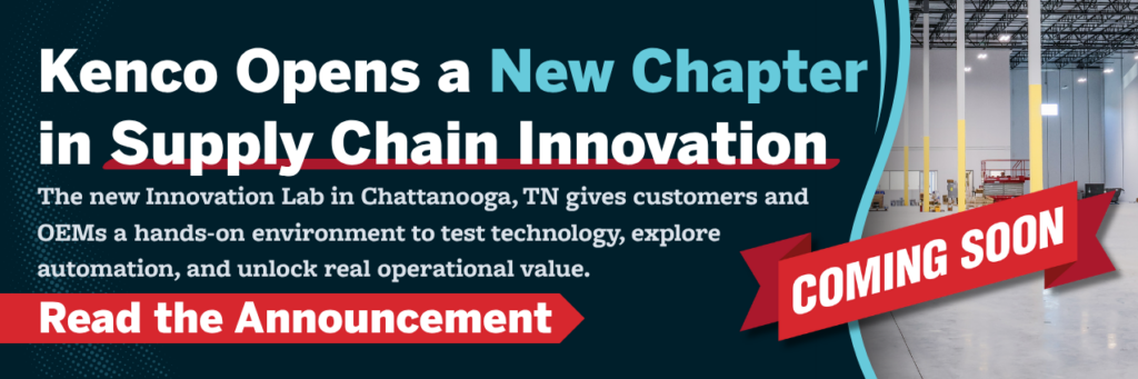 Kenco’s new Innovation Lab in Chattanooga, Tennessee, gives customers and OEMs a hands-on environment to test supply chain automation technology and solutions.