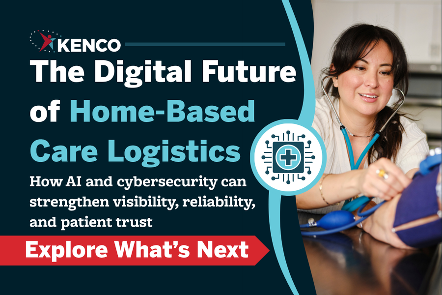 Thumbnail for a healthcare logistics article featuring the headline 