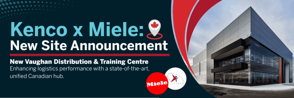 Miele Canada opens new site with Kenco in Vaughan, Ontario.